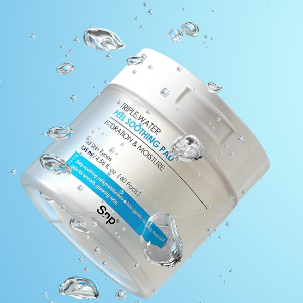 SNP Triple Water Peel Soothing Pads 60 Sheets 135ml