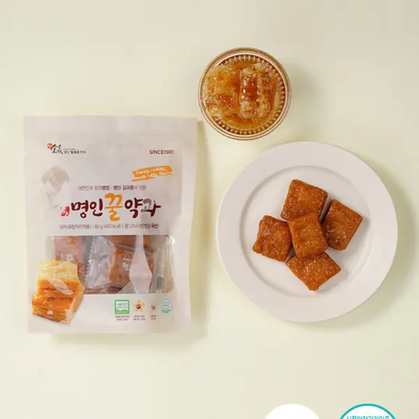 Kim Gyu-heun food master Korean traditional sweets honey yakgwa(pouch type) 80g x 5 pieces