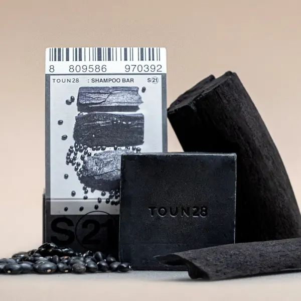 TOUN28 Shampoo Bar S21 Black Bean+Charcoal 100g