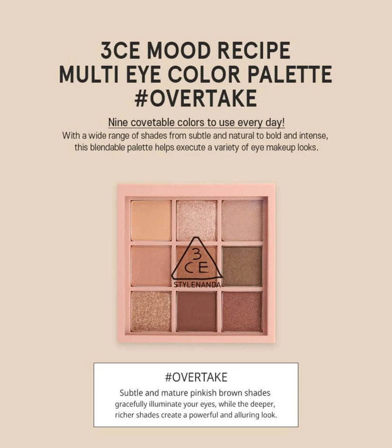 3CE Mood Recipe Multi Eye Color Palette - EmpressKorea