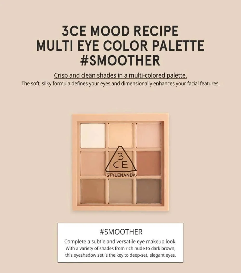 3CE Mood Recipe Multi Eye Color Palette - EmpressKorea