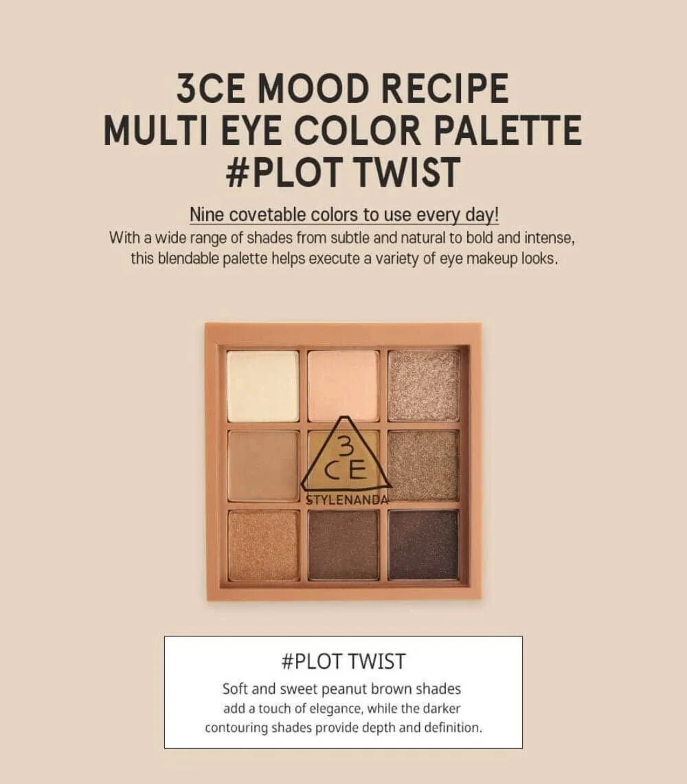 3CE Mood Recipe Multi Eye Color Palette - EmpressKorea
