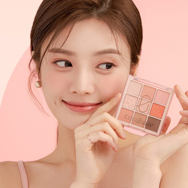 coralhaze Mood Blending Shadow Palette 02 Flat Peach