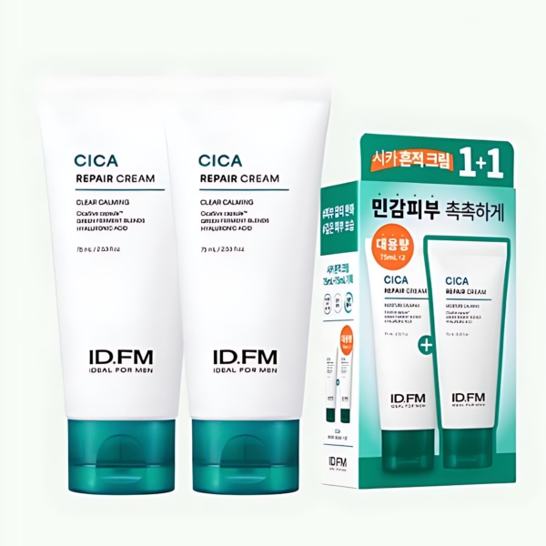 ideal FOR MEN Cica Repair Cream 75ml+75ml