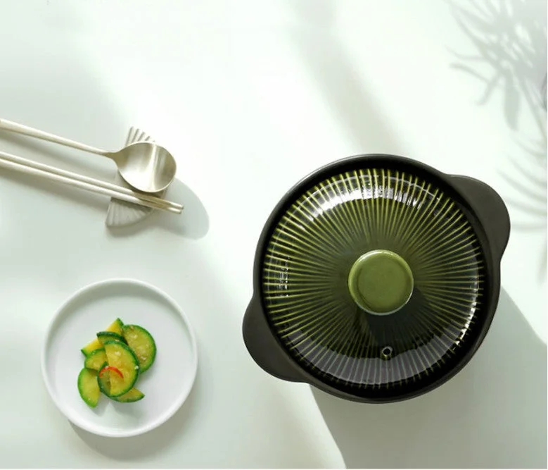 LIHAN Linepot Crack-Free Ttukbaegi Green - Image 2