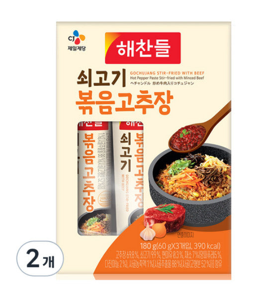 CJ Haechandle Beef Stir-fry with Red Pepper Paste 180g*2ea