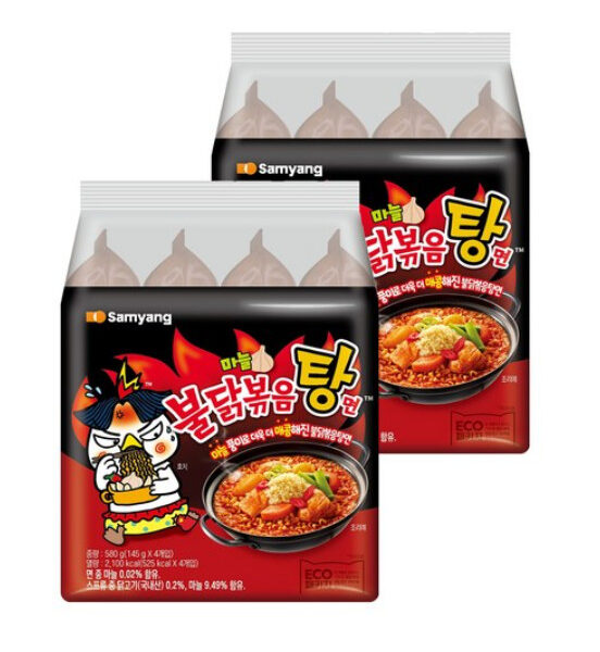 Samyang Buldak Stir-Fried Stew Noodles 145g*8packs(4units x 2packs)