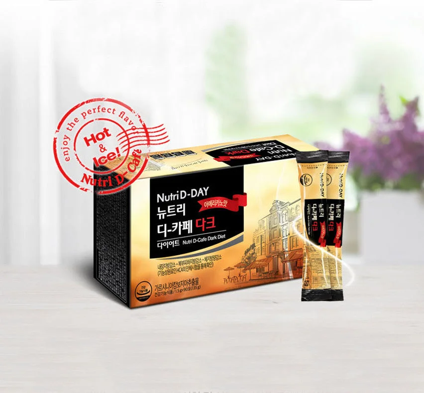 NutriD-DAY Dark Diet Americano Flavor 135g 1.5g*90sticks - Image 2
