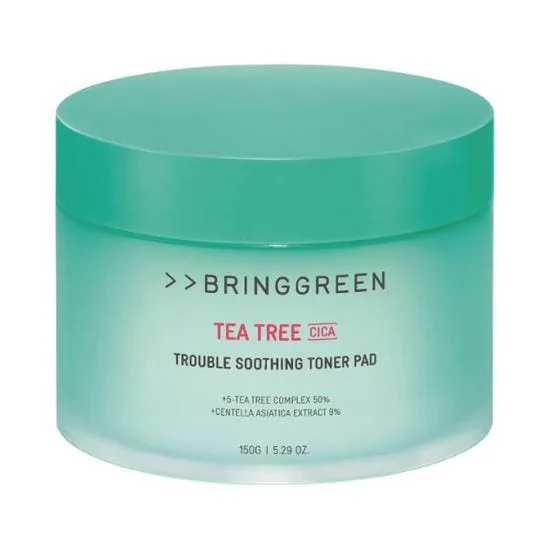 BRING GREEN Tea Tree Cica Trouble Soothing Toner Pads 90sheets 150g