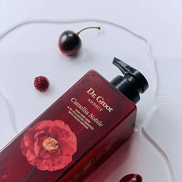 Dr. Groot Addict Camellia Nobile Hair Loss Care & 3D Volumizing Shampoo with Micro Protein 680ml - Image 3