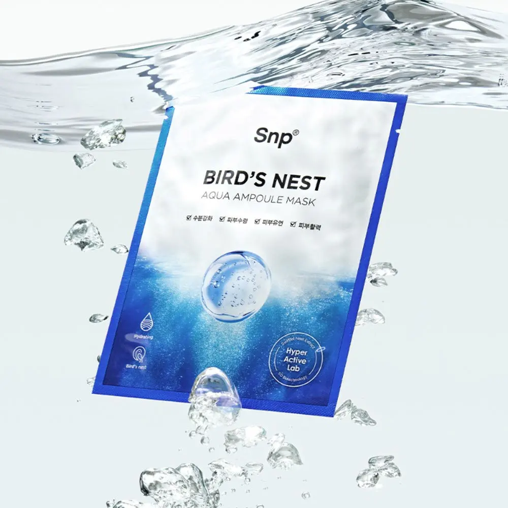 SNP Bird's Nest Aqua Ampoule Mask 25ml*10pack