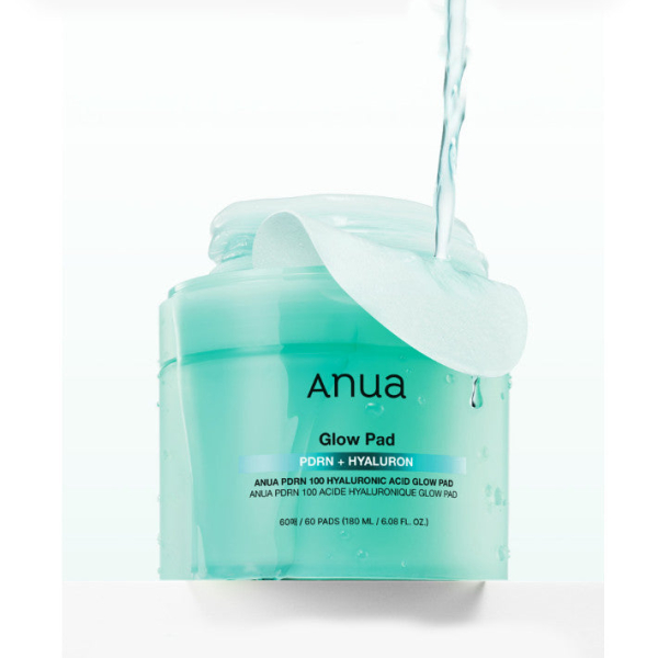 Anua PDRN 100 Hyaluronic Acid Glow Pad 60 Pads 180ml