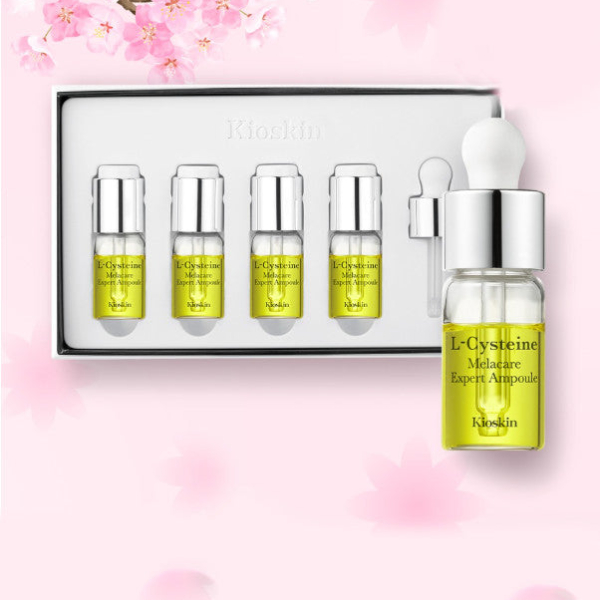 KIOSKIN L-Cysteine Melacare Expert Ampoule 10ml × 4 + 10ml × 4 (Total 8 Bottles)