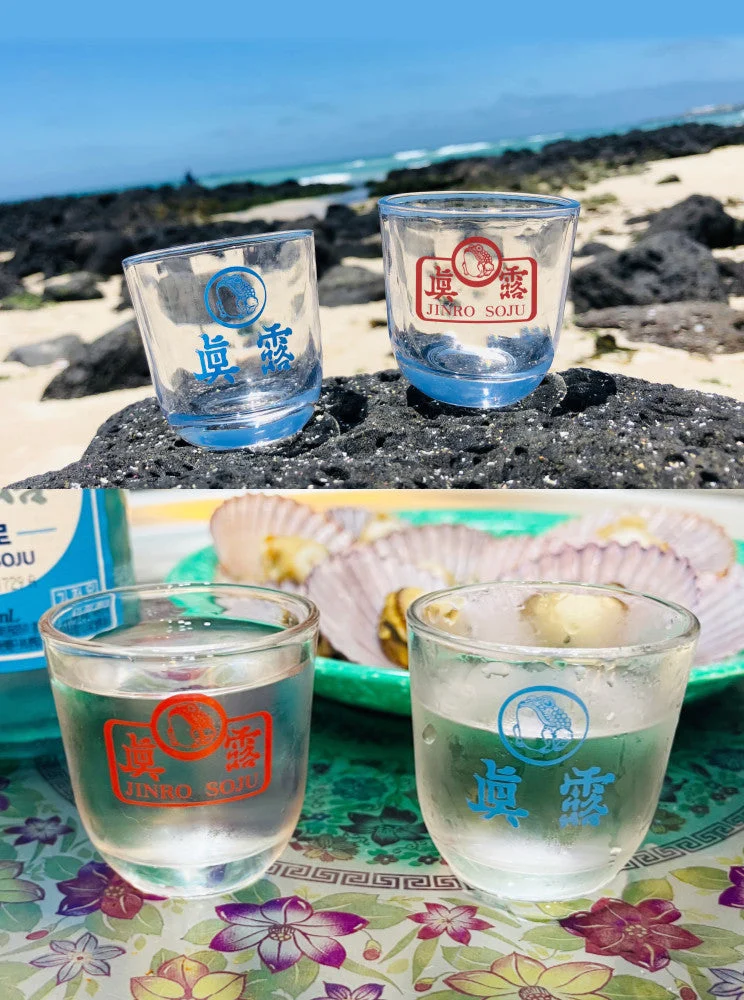 Hite Jinro Jinro Soju Glass Mixed Colors 2Types 2Sets