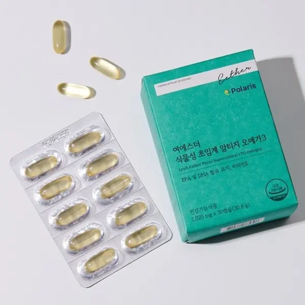 ESTHER FORMULA Lyuh ESTHER PHYTO Supercritical rTG Omega 3 (1020mg × 30 capsules)