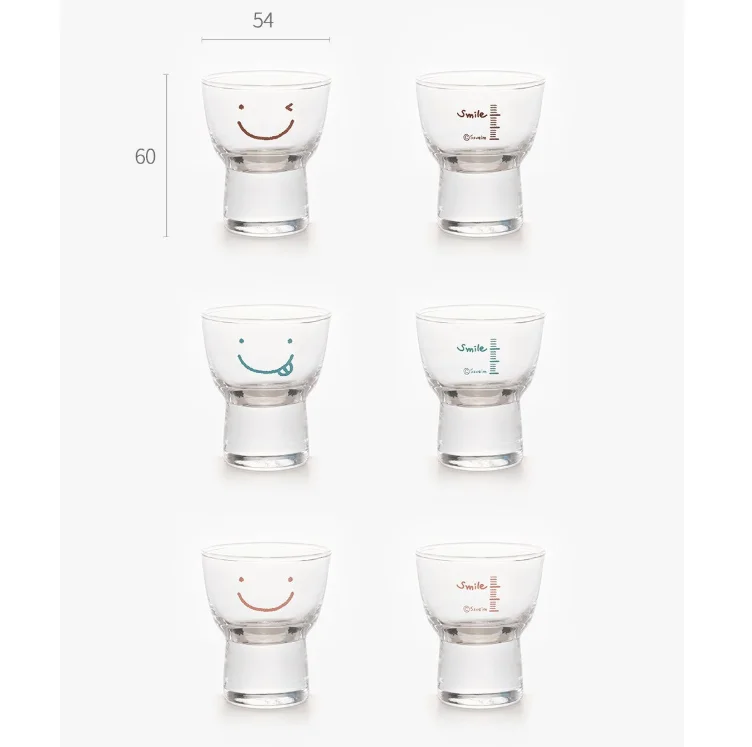 Smile Waggle Waggle Soju Glass 6P SET - Image 4