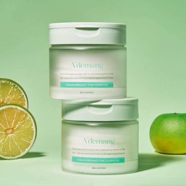 Ademang Bergamot Pore Clearing Toner Pad 60 sheets 280ml