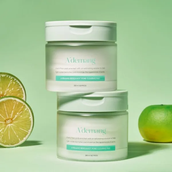 Ademang Bergamot Pore Clearing Toner Pad 60 sheets 280ml