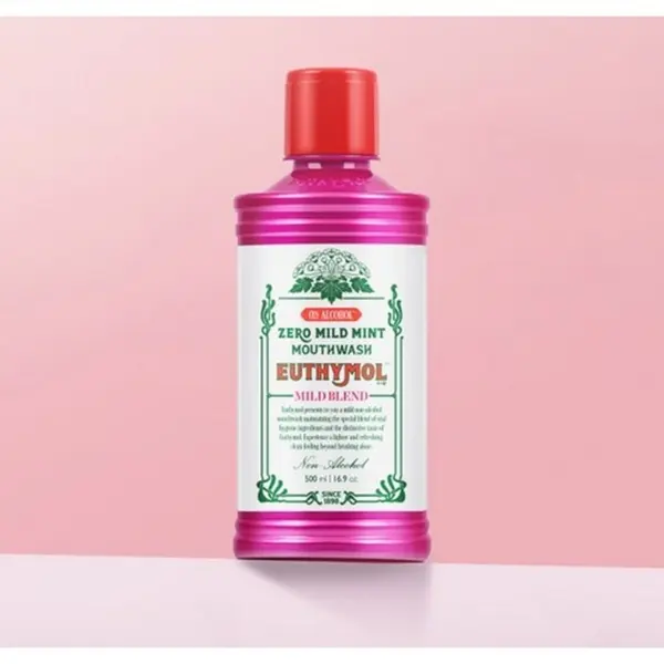EUTHYMOL 0% Alcohol Zero Mild Mint Mouthwash 500ml