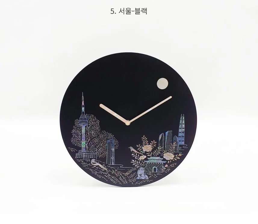 K-Heritage Mother-of-Pearl Lacquer Wall Clock - Image 8