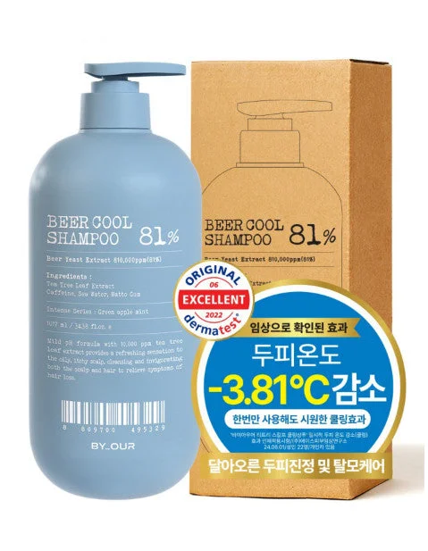 BY_OUR Beer Yeast 81% Cool Shampoo 500ml/1017ml - Image 2