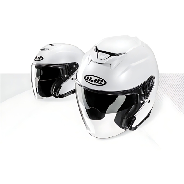 HJC i31 Solid Pearl White Open Face Helemet