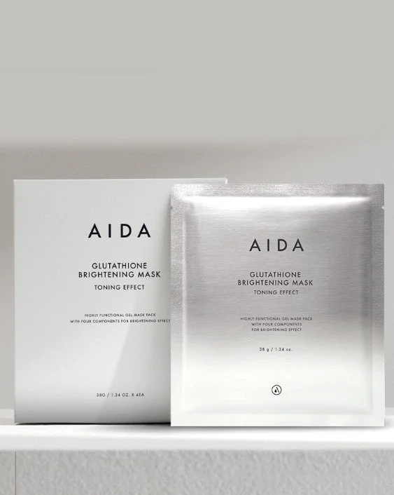 AIDA Glutathione Brightening Mask Toning Effect 38g*4pack