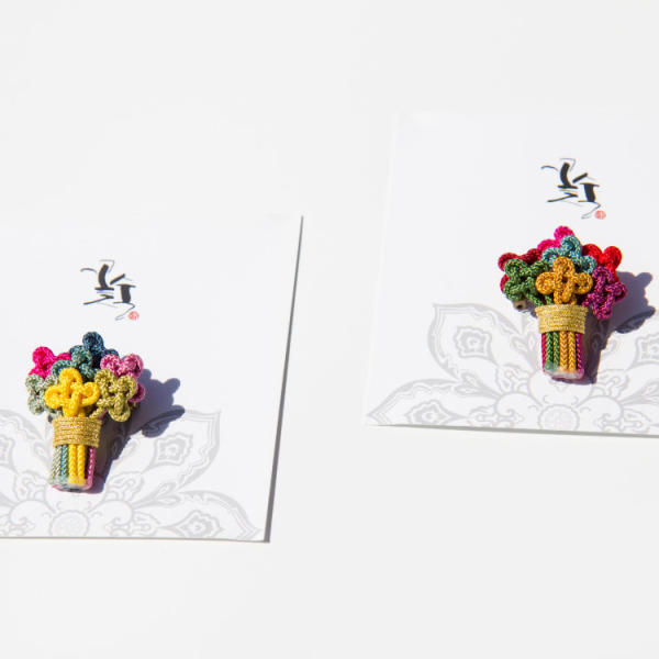 K-Heritage Korean Traditional Handkerchief Brooch