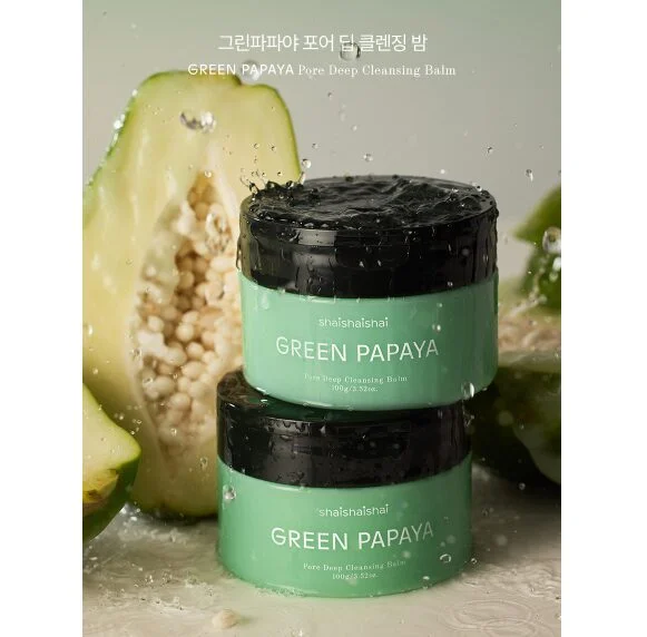 shaishaishai Green Papaya Pore Deep Cleansing Balm 85ml - Image 4