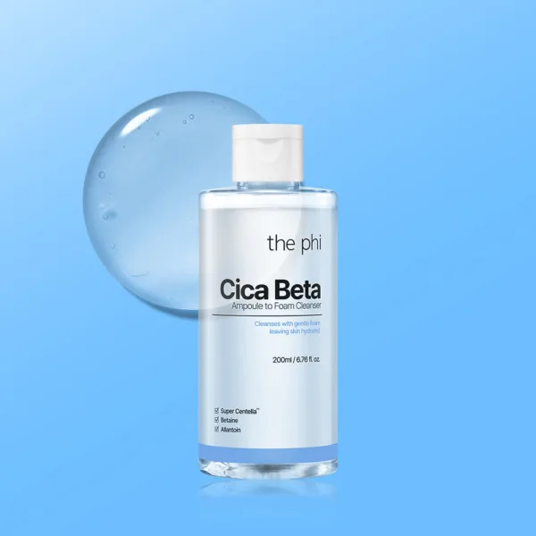 the phi Cica Beta Ampoule To Foam Cleanser 200ml