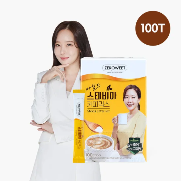 pss ZeroWit Mild Stevia Coffee Mix 9.6g x 100sticks - Zero Sugar