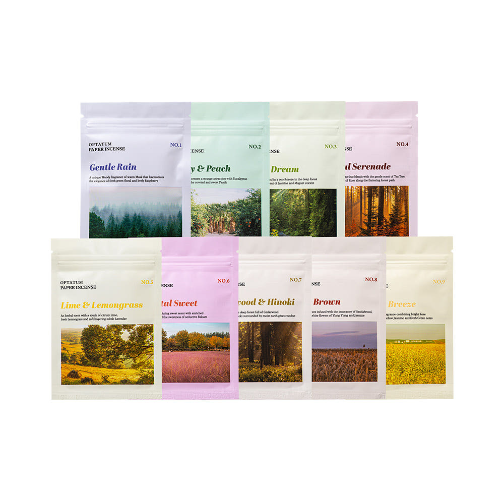 OPTATUM 9 Flavors Paper Incense Trial Kit 36 servings - Image 3