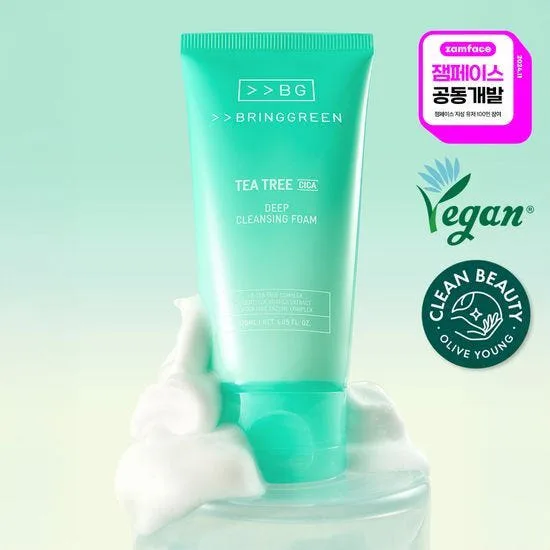 BRING GREEN Tea Tree Cica Trouble Cleansing Foam 200ml