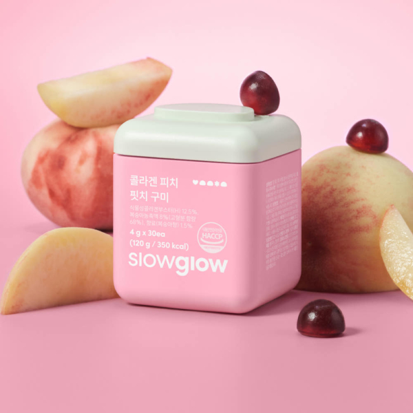 slowglow Peach Peach Collagen Gummy Collagen 30ea 120g