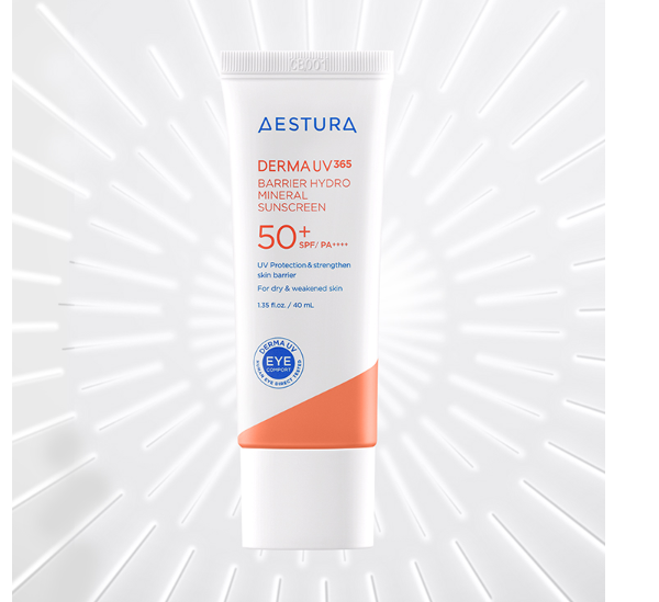 AESTURA Derma UV365 Barrier Hydro Mineral Sunscreen 40ml - EmpressKorea