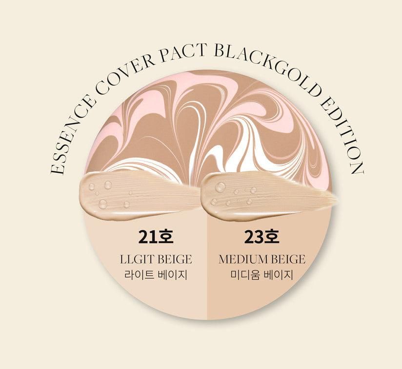 AGE20's Essence Cover Pact Black Gold Edition+Refill 2pcs - EmpressKorea