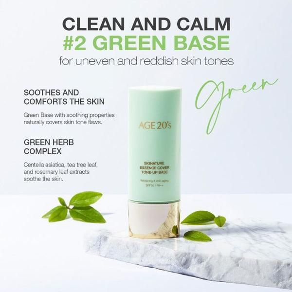 AGE20's Signature Essence Cover Tone-Up Base (3 Colors) 40ml - EmpressKorea