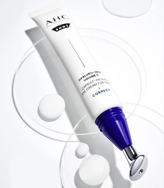 AHC Hyaluro Deep Volume 5 Capsule Infused Eye Cream for Face 30ml+Trial kit - EmpressKorea
