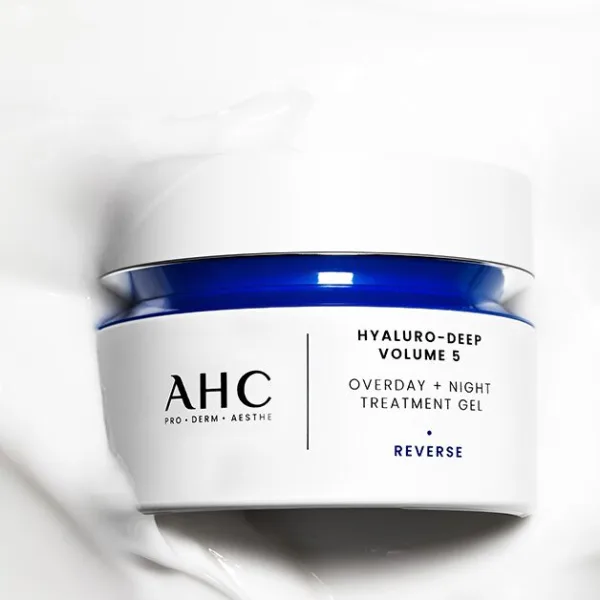 AHC Hyaluro Deep Volume 5 Overday+Night Treatment Gel 50ml - EmpressKorea