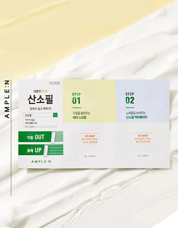 AMPLE:N VC Shot Oxygen Fill Vita Scrub 10*24g - EmpressKorea