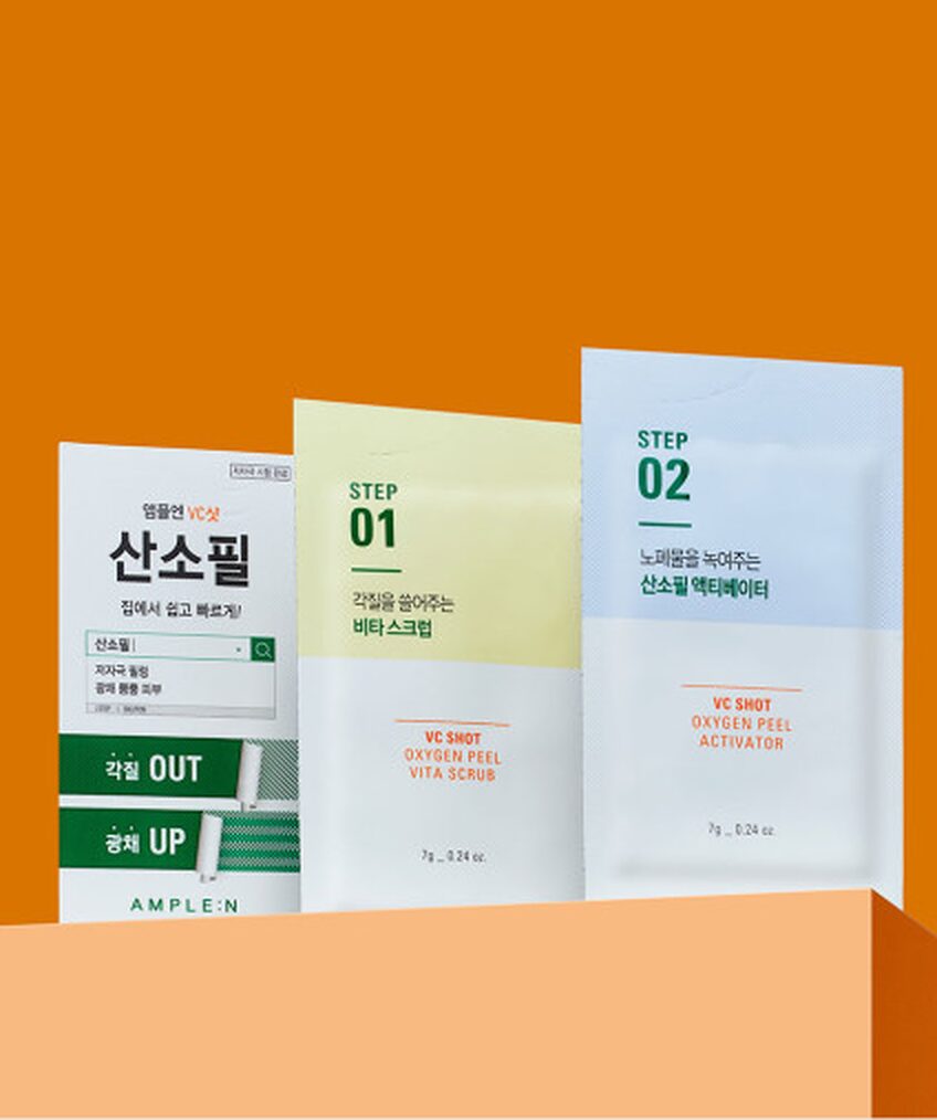 AMPLE:N VC Shot Oxygen Fill Vita Scrub 10*24g - EmpressKorea