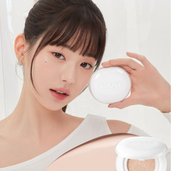 AMUSE Ceramic Skin Perfector Cushion SPF40 PA ++ 15g+Refill 15g - EmpressKorea