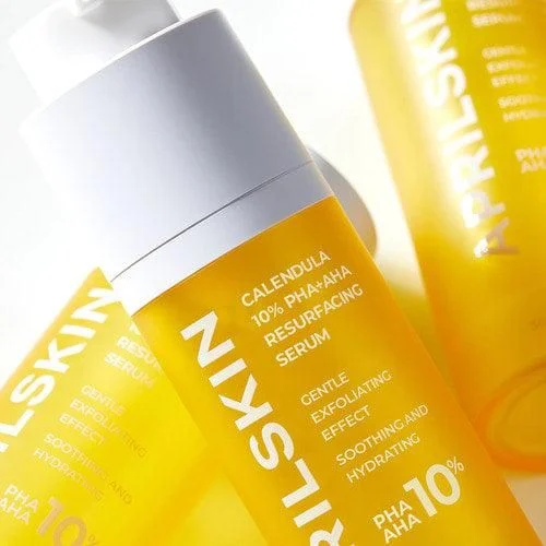APRILSKIN Calendula 10% PHA+AHA Resurfacing Serum 30g - EmpressKorea