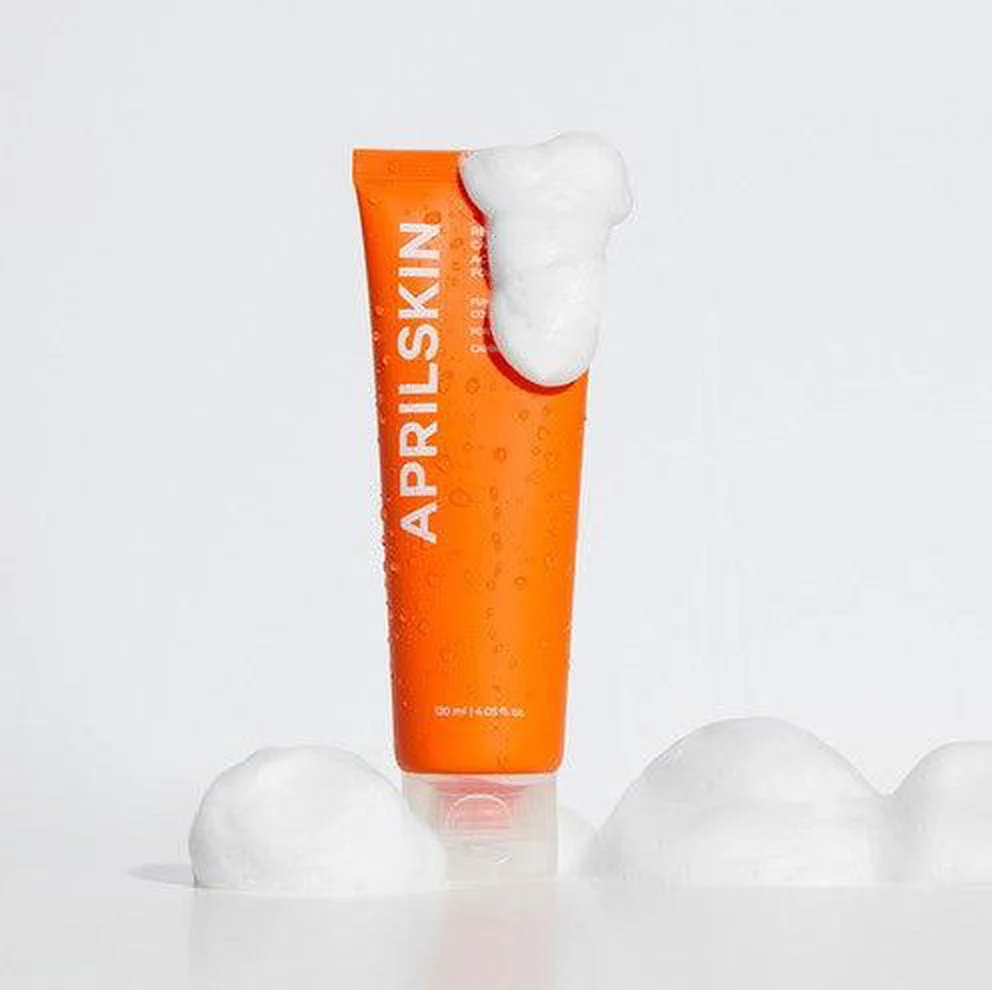 APRILSKIN Real Carrotene Acne Foam Cleanser 120ml - EmpressKorea