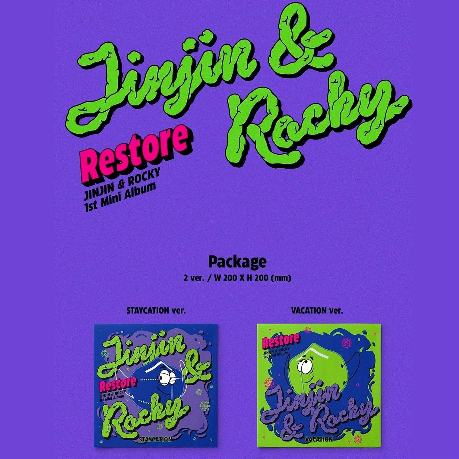 ASTRO JINJIN & ROCKY - 1st Mini Album: Restore - EmpressKorea