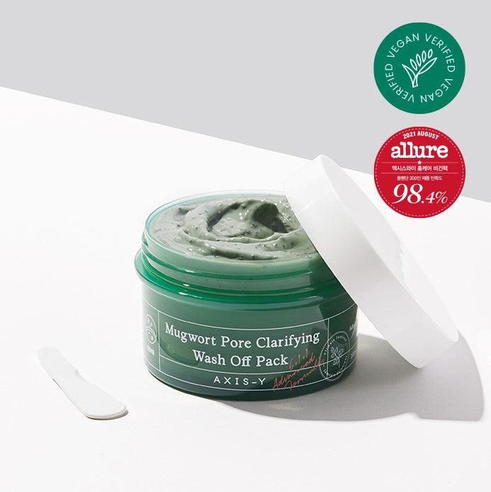 AXIS-Y Mugwort Pore Clarifying Wash Off Pack 100ml - EmpressKorea