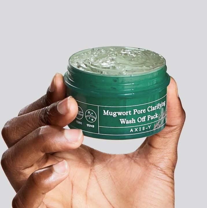 AXIS-Y Mugwort Pore Clarifying Wash Off Pack 100ml - EmpressKorea