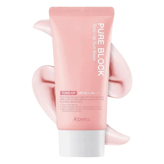 A'PIEU Pure Block Tone-Up Sun Base EX SPF 50+ PA+++ 50ml - EmpressKorea
