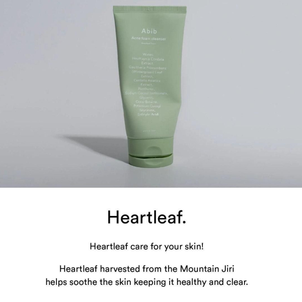 Abib Acne Foam Cleanser Heartleaf Foam 150ml - EmpressKorea
