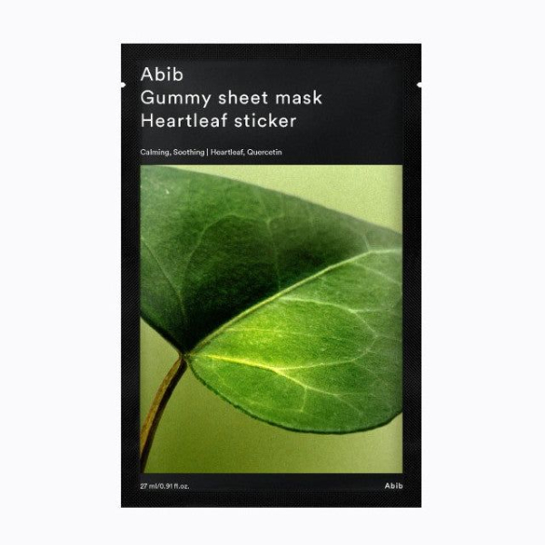 Abib Gummy sheet mask Heartleaf sticker 27ml*10pcs - EmpressKorea